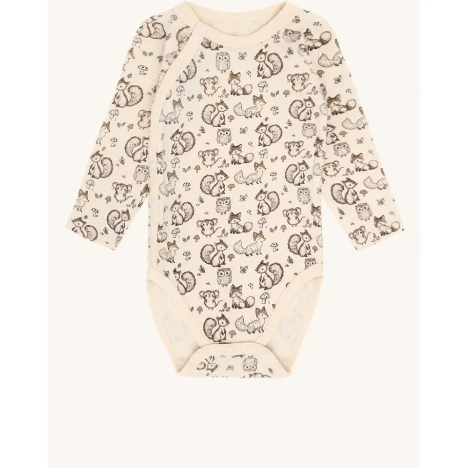 Hust & Claire Bo Wrap bodystocking Off White merino