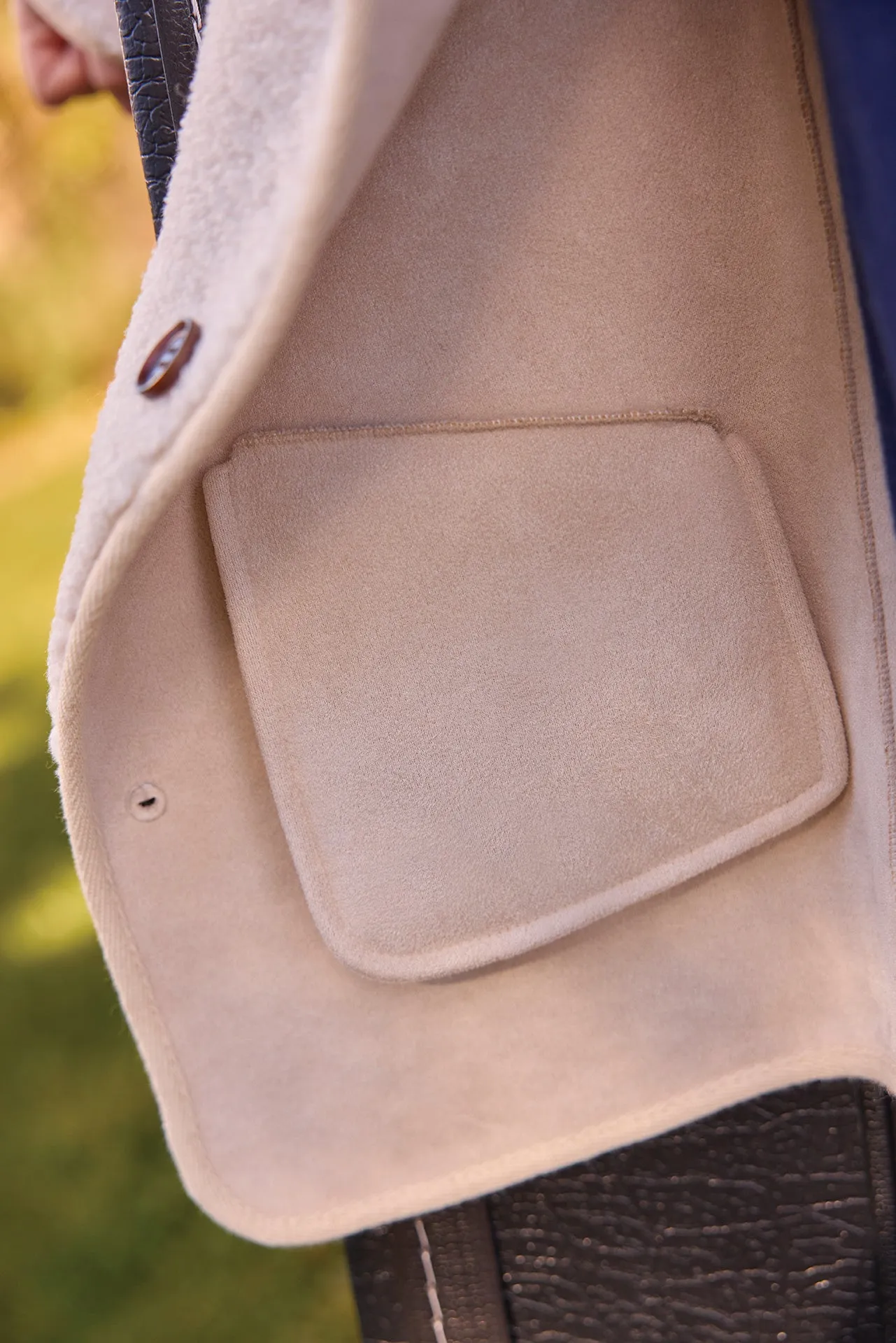 Bonton Patty Milk frakke sherpa – varm hættefrakke
