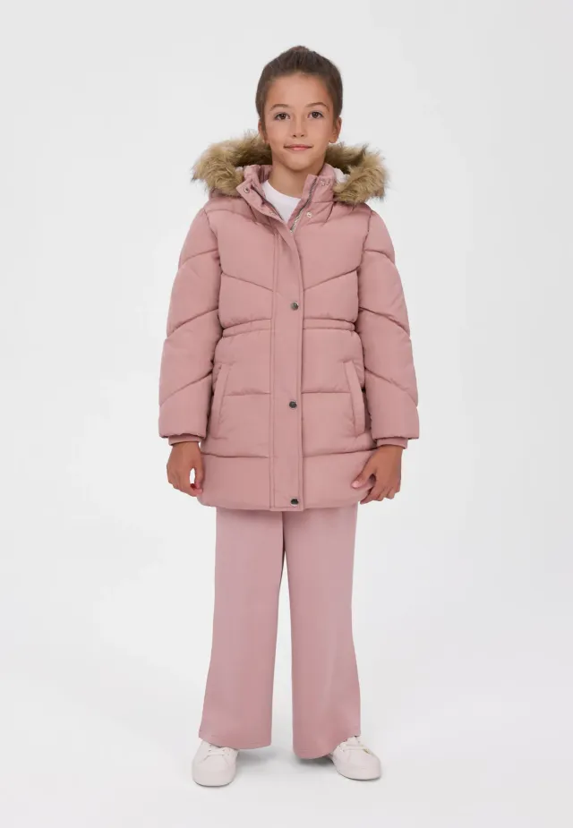 Minoti 45299 parka til piger lyserød varm