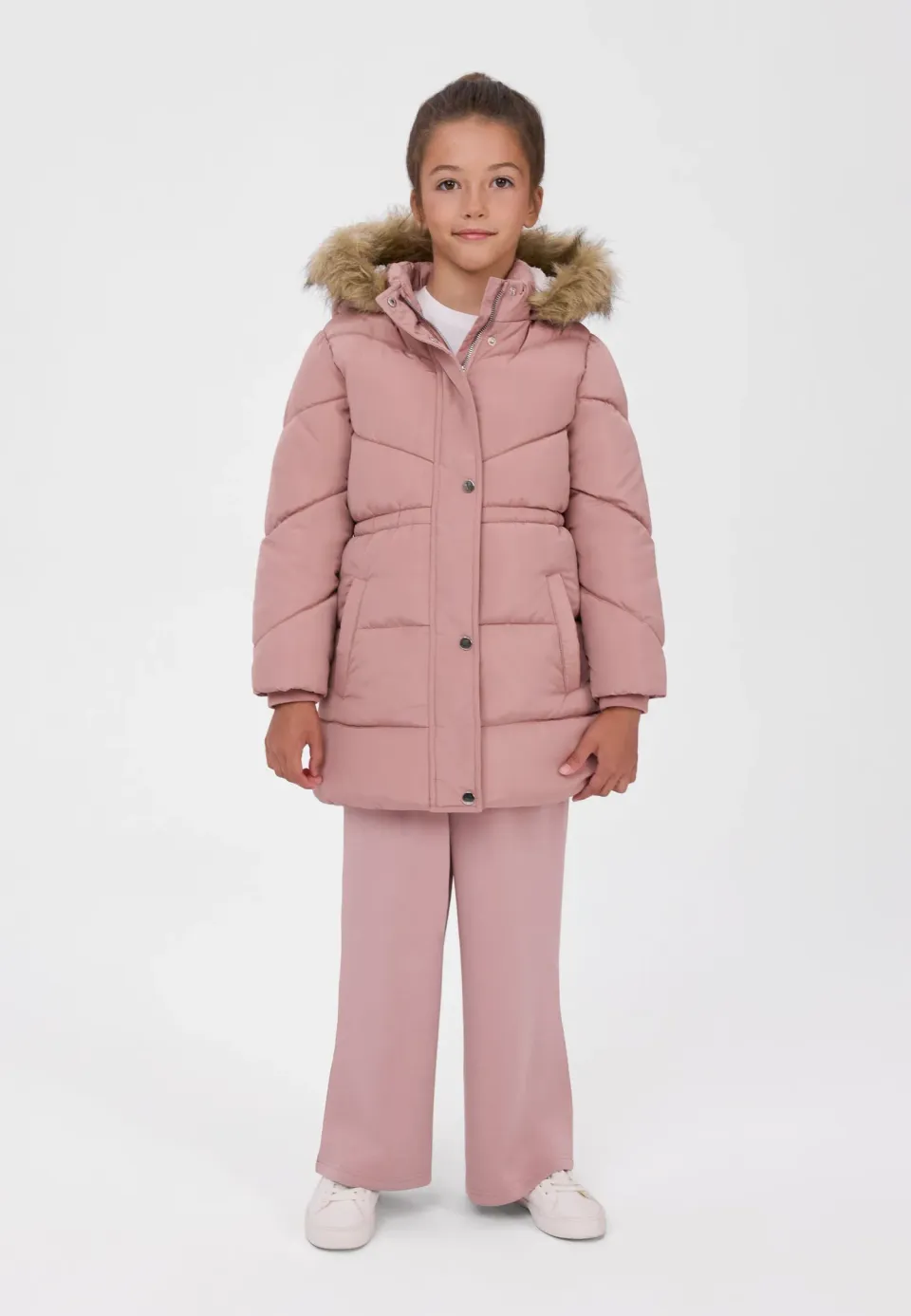 Minoti 45299 parka til piger lyserød varm