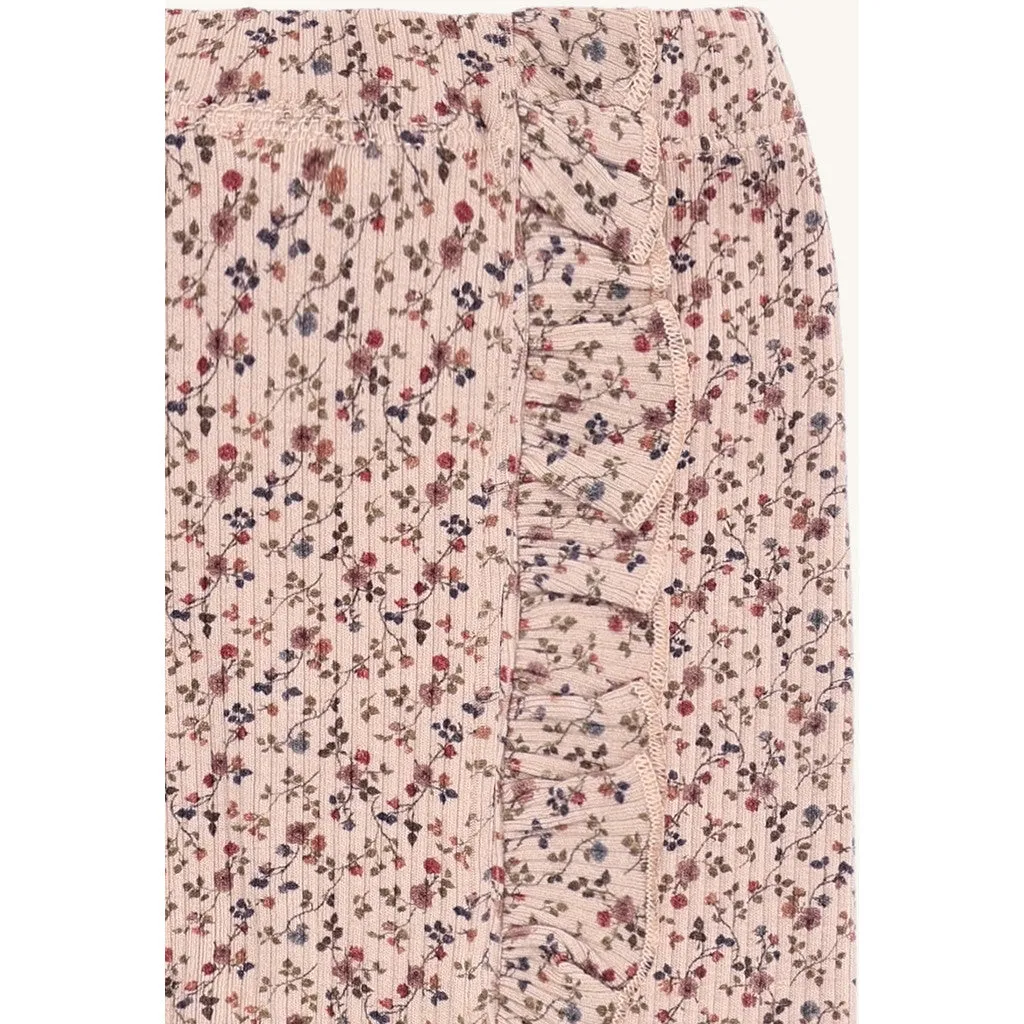 Hust & Claire Lærke leggings Rugby Tan blomster