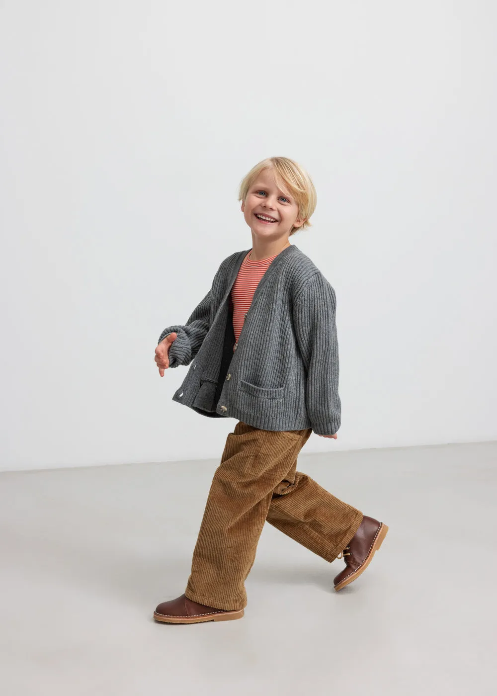 MarMar Tarono strik cardigan Grey Melange uld