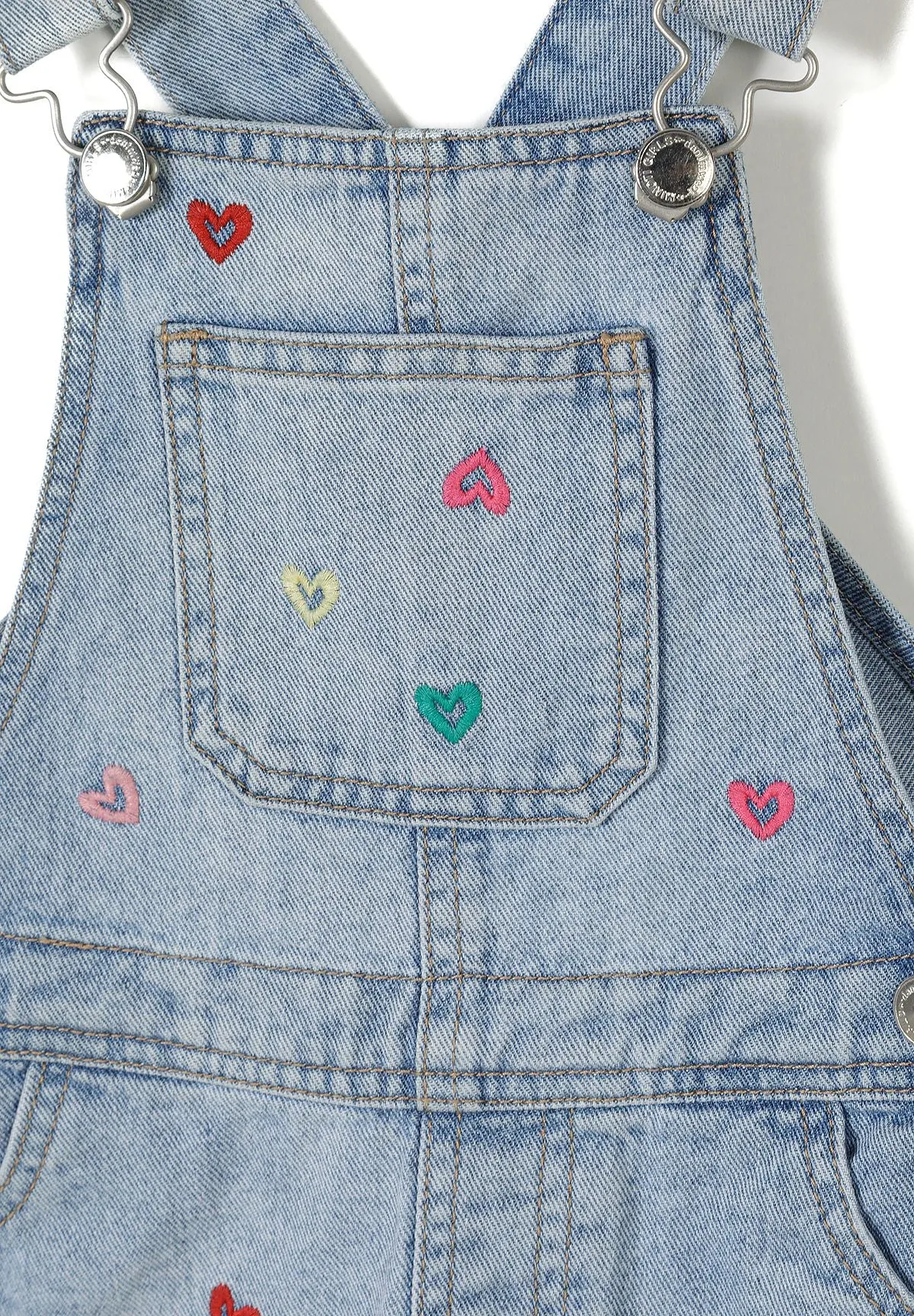 Minoti 44687 smækbukser pige lyseblå denim