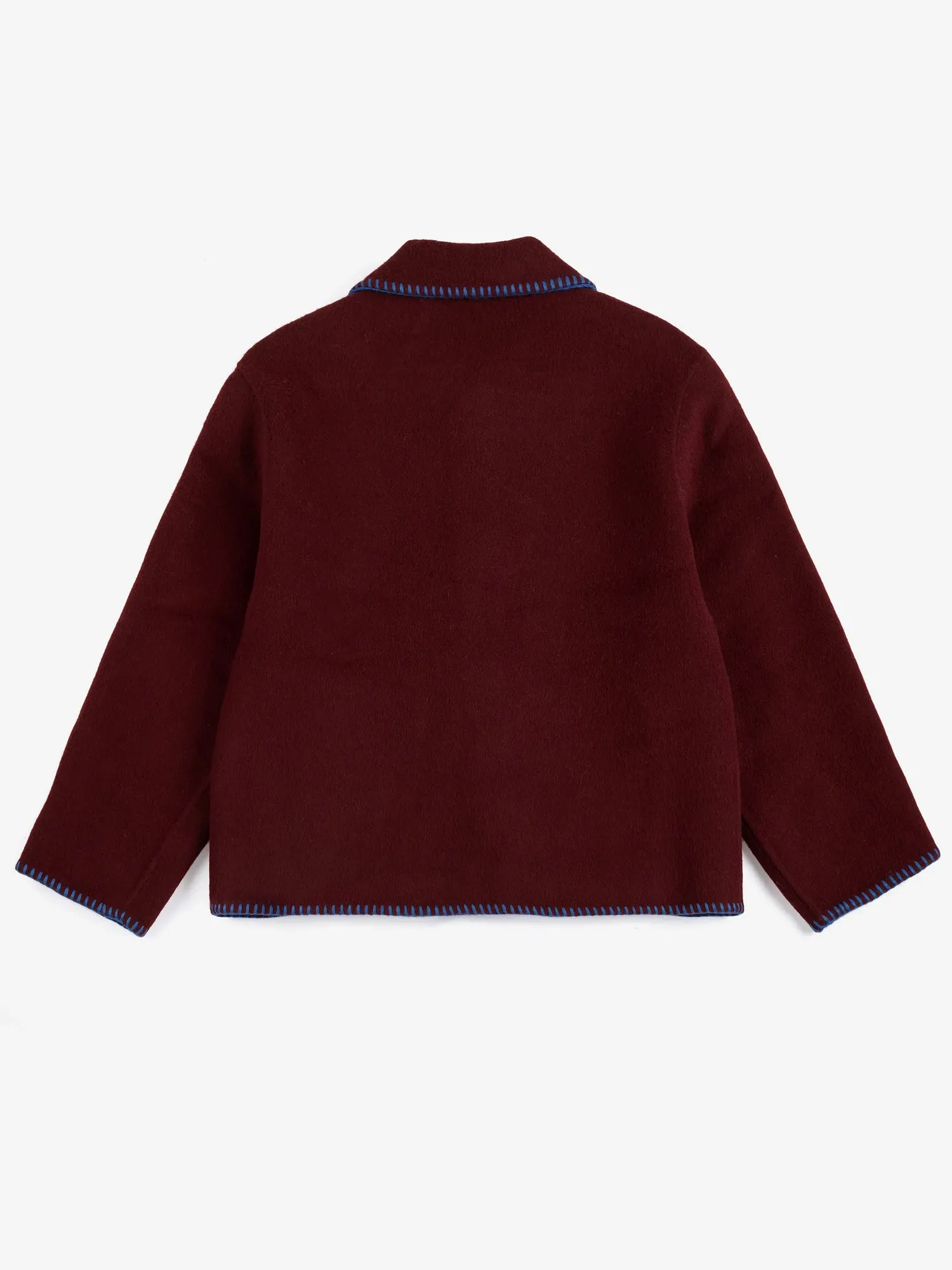 Bobo Choses Curious Owl frakke bordeaux uld 4-5 år