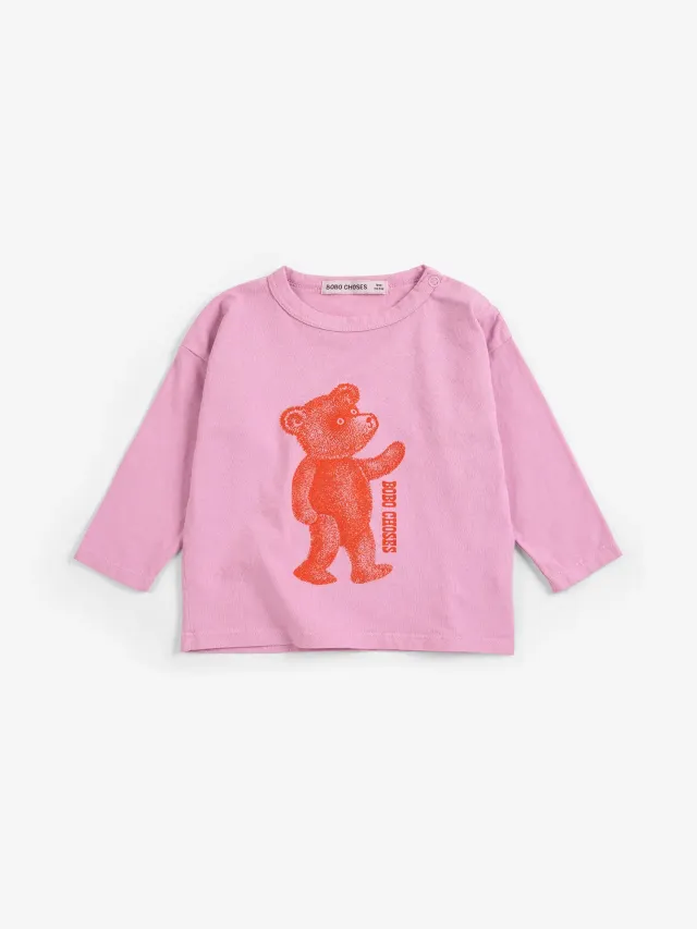 Bobo Choses Softpaw Monster T-shirt lyserød økologisk