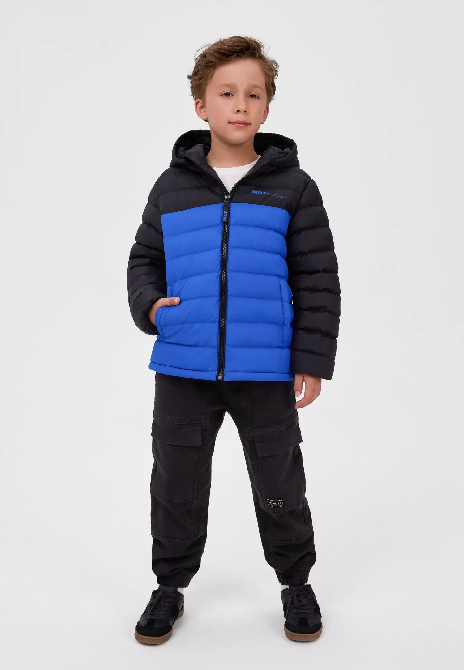 Minoti 45220 steppjakke blå nylon