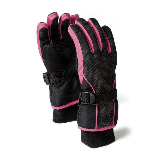 Minoti 45892 skihandsker pink med prikker til piger