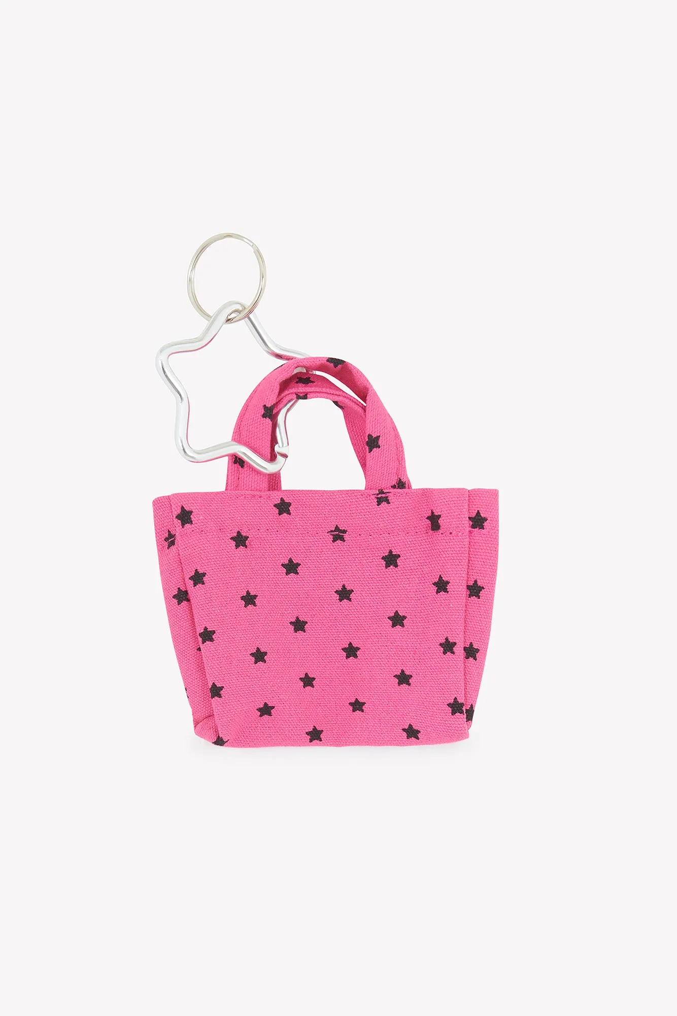 Bonton Cabas Rose Blush nøglering mini taske rosa