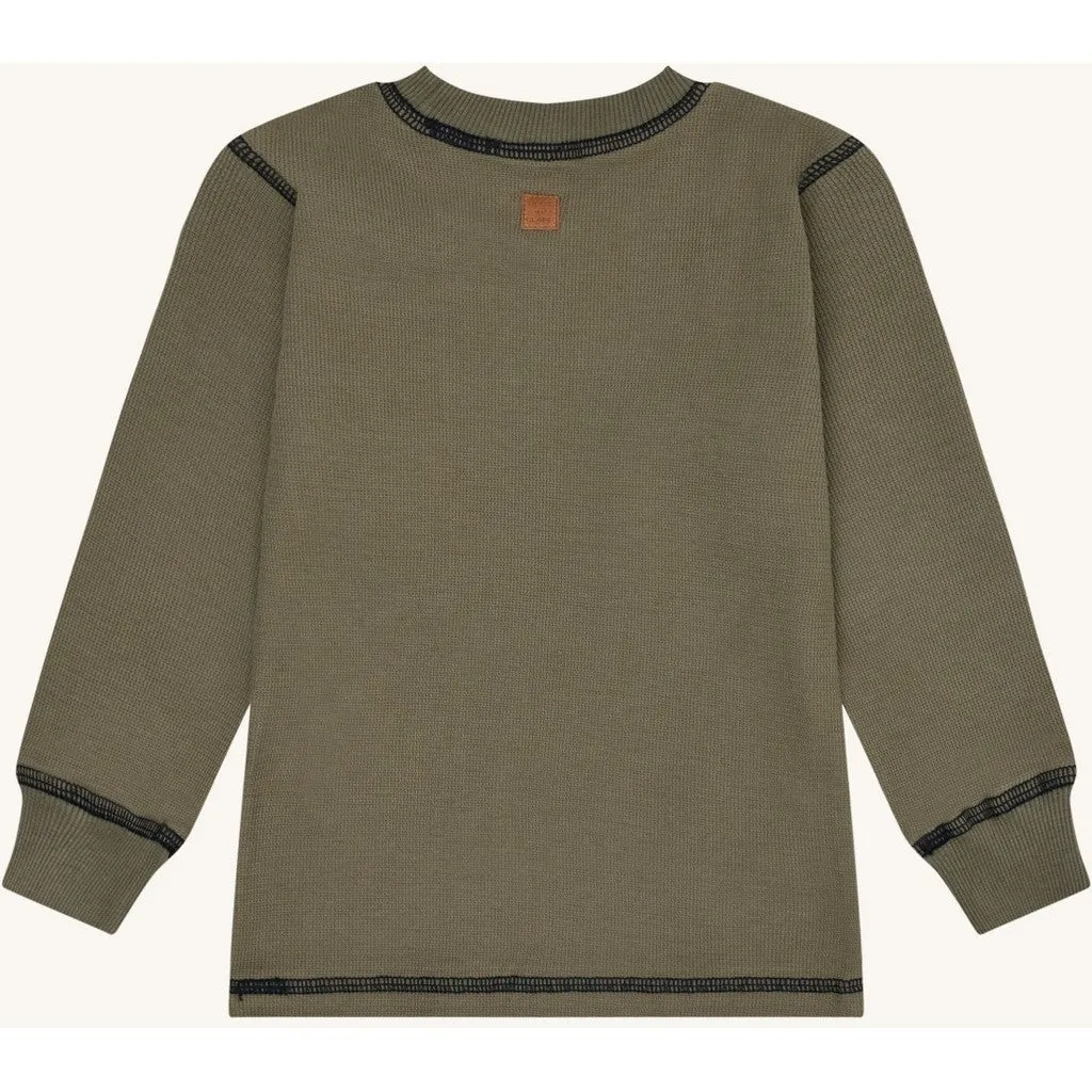 Hust & Claire Sune Space langærmet bluse Turtle øko