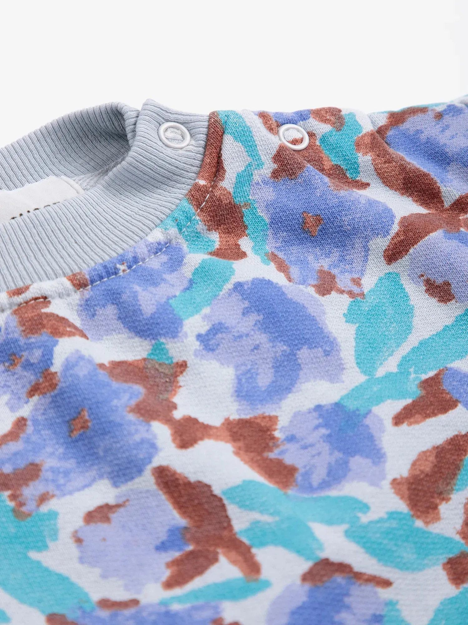 Bobo Choses Watercolor sweatshirt offwhite økologisk