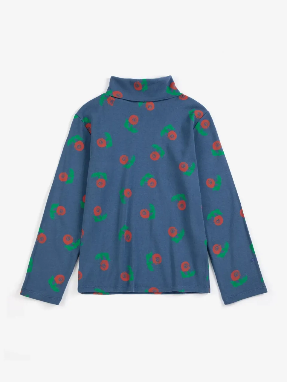Bobo Choses Stamp Bloom rullekrave t-shirt mørkeblå 2-3Y