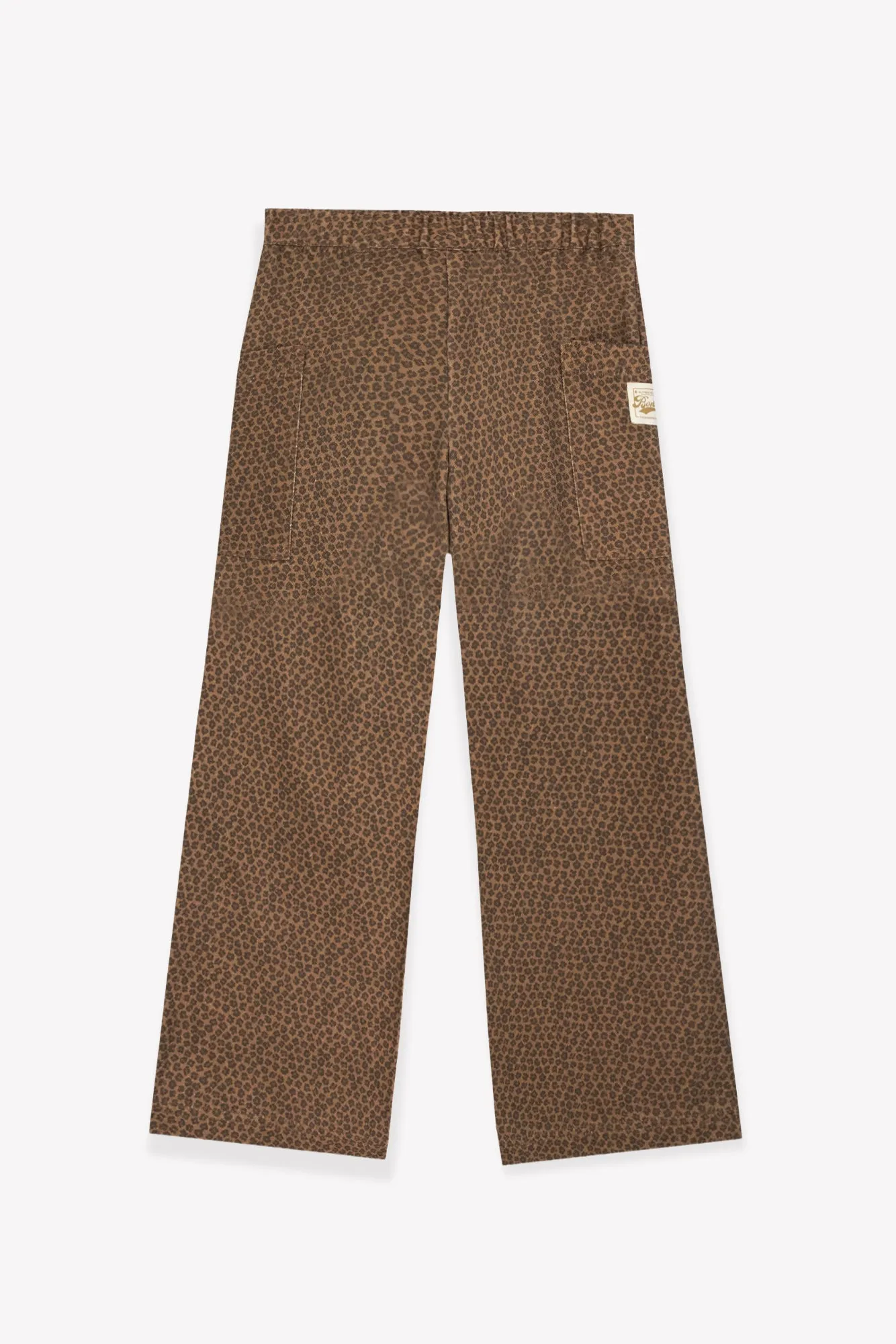 Bonton Lauren Leopard bukser bomuld med elastiktalje