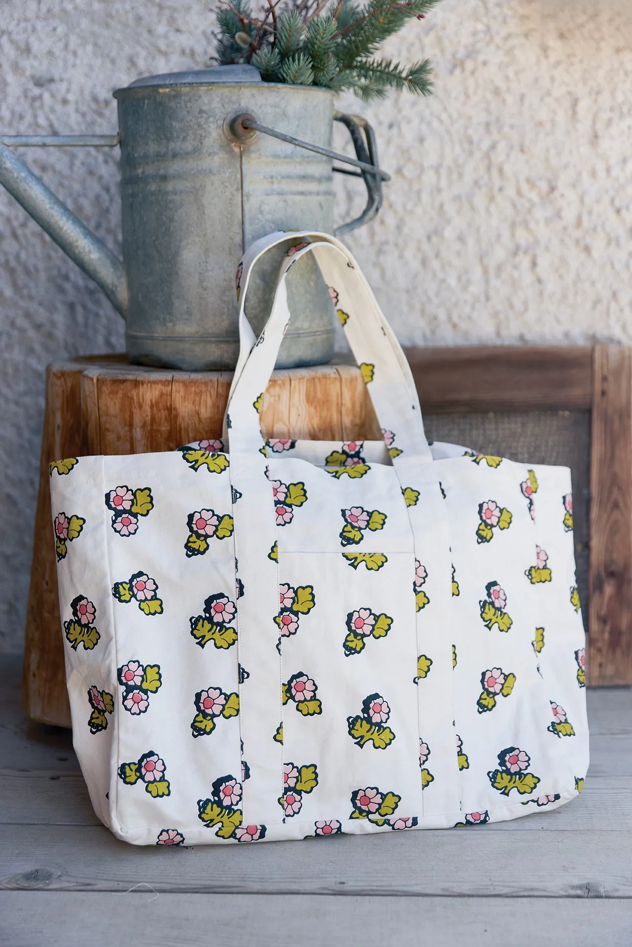 Bonton Faroe mulepose mellem bomuld print