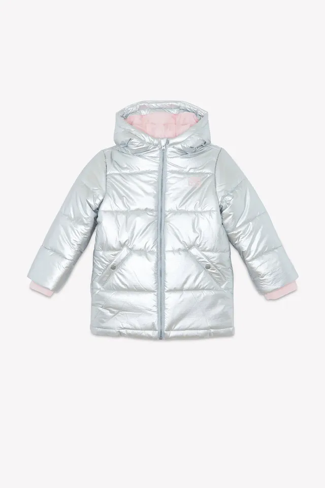 Bonton Meli Girl dynejakke sølv metal