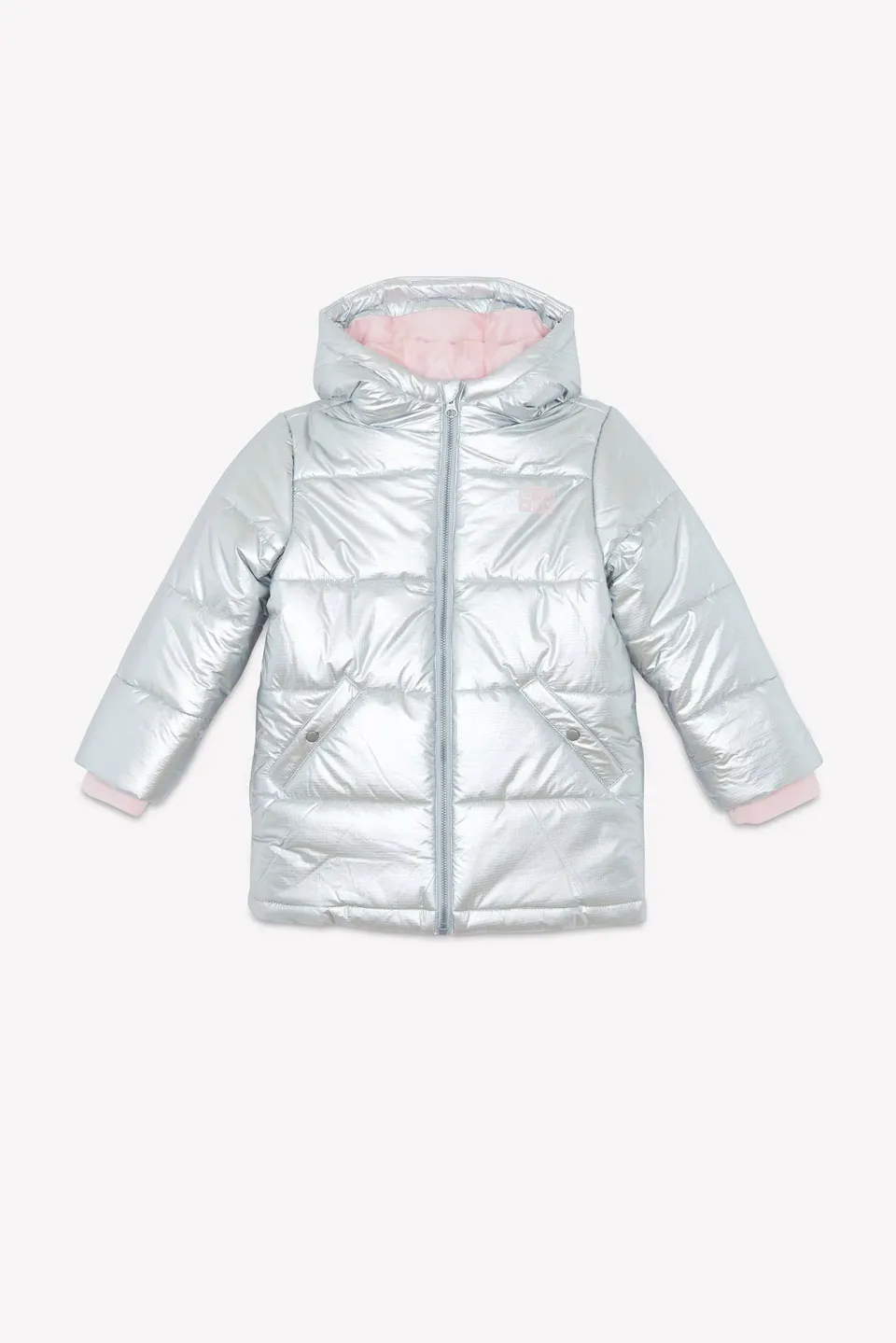 Bonton Meli Girl dynejakke sølv metal