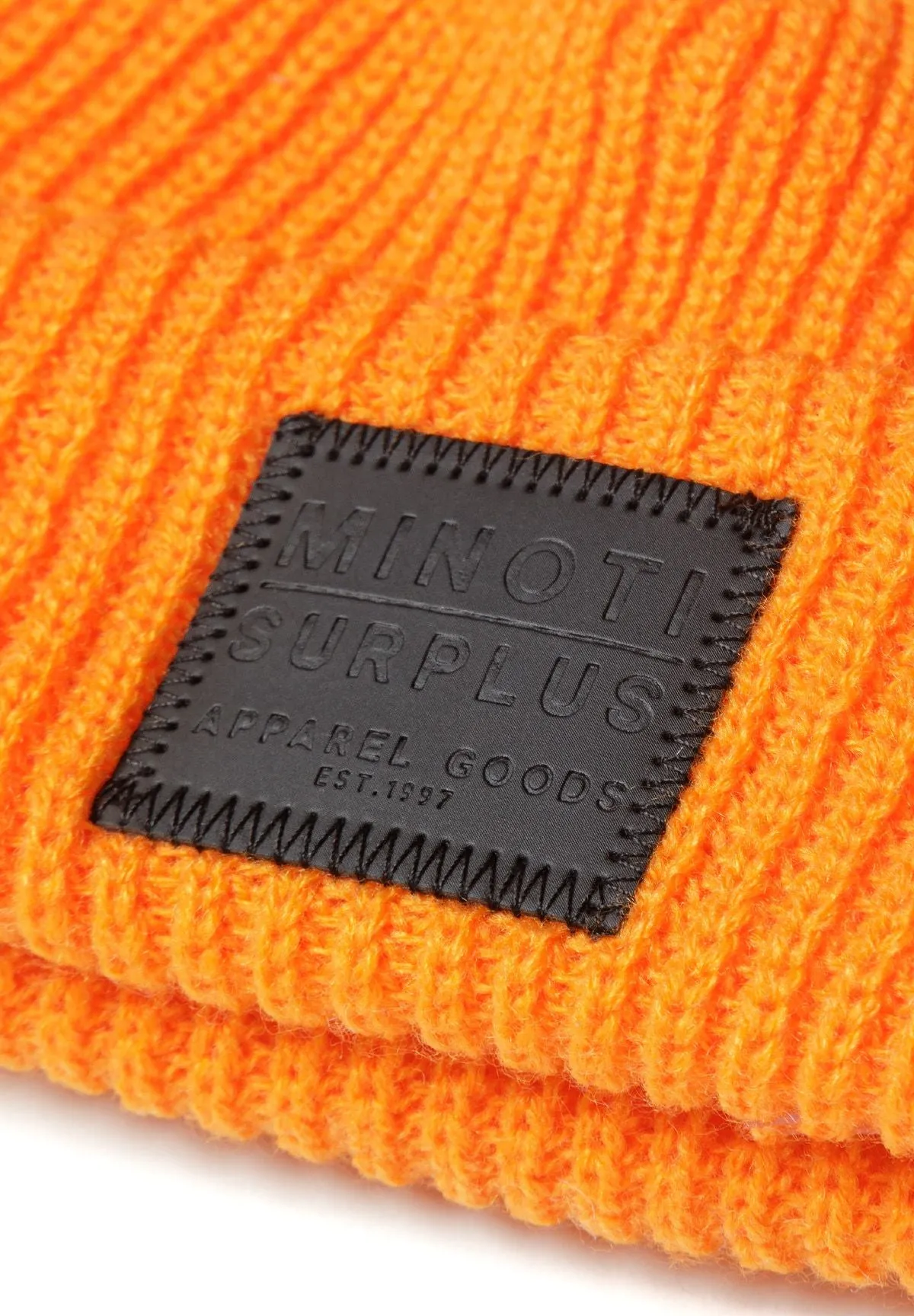 Minoti 41592 hue 2-pak orange grå ribstrik