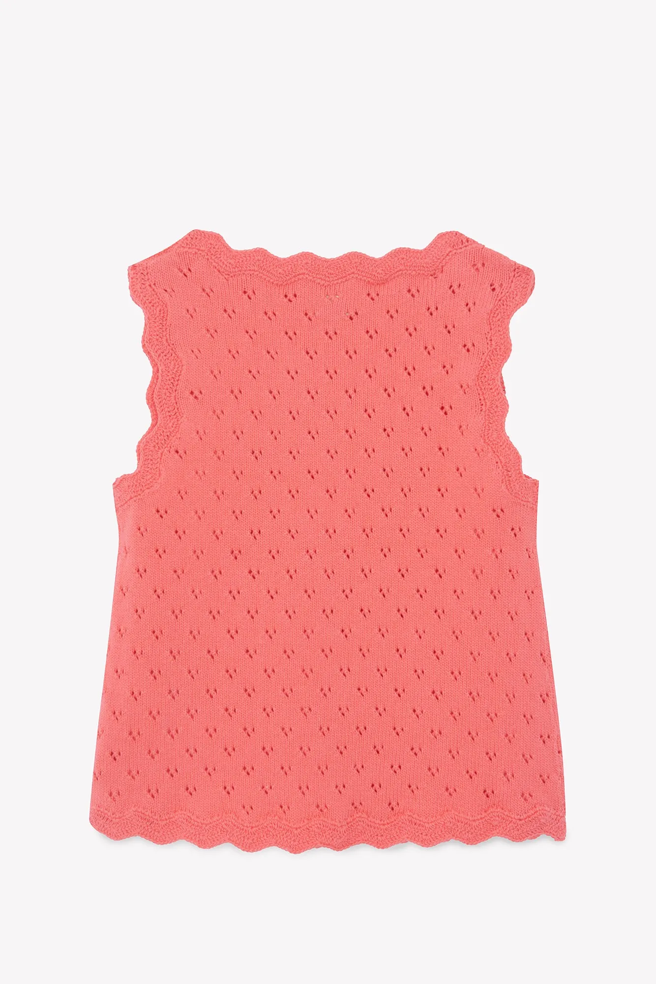 Bonton Noix Rose top ærmeløs bomuld rosa