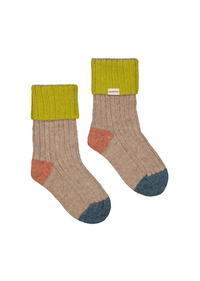 MarMar Copenhagen Azusa striksokker Multicolour Block alpaka