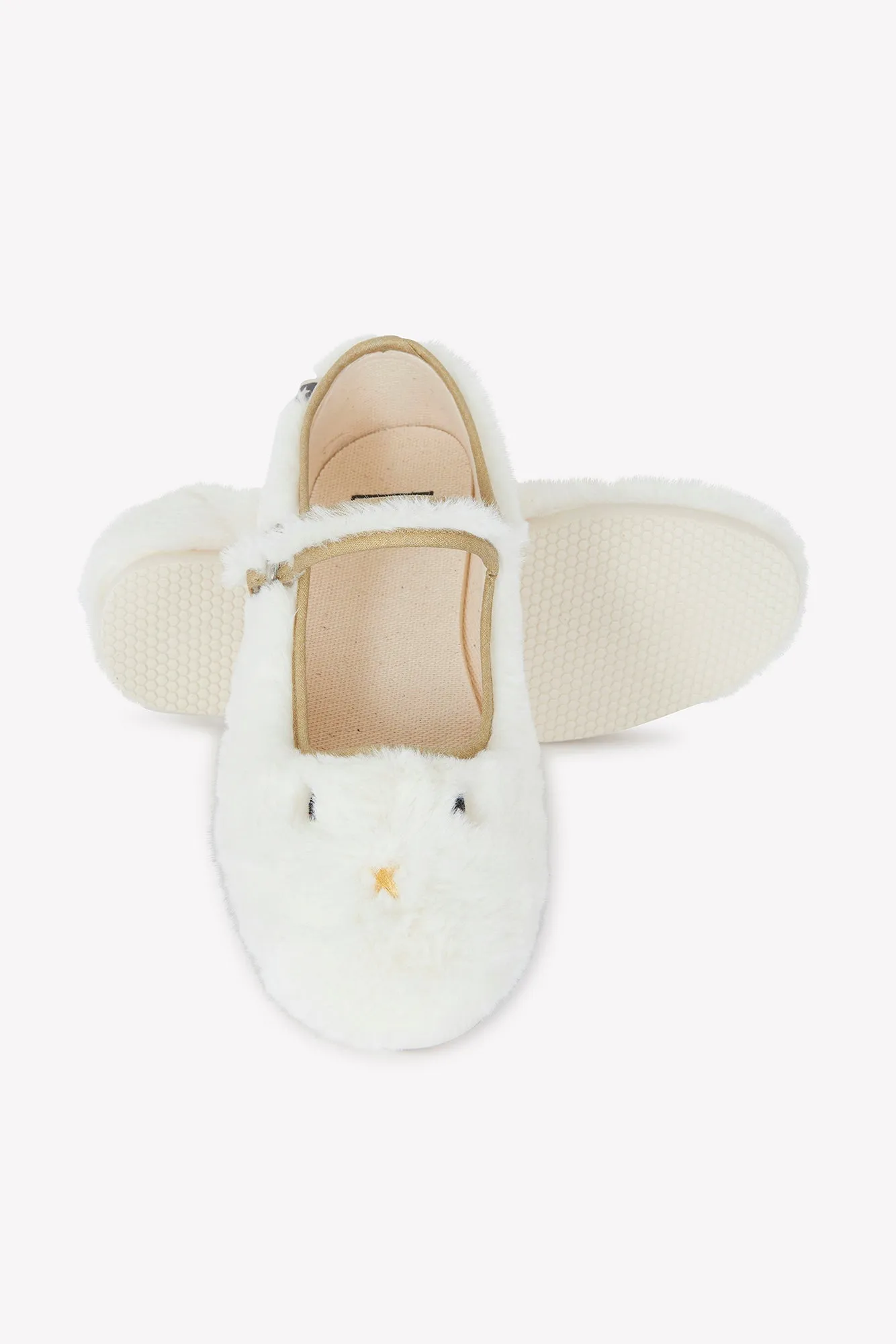 Bonton Mia sutsko ecru plys ansigt velcro