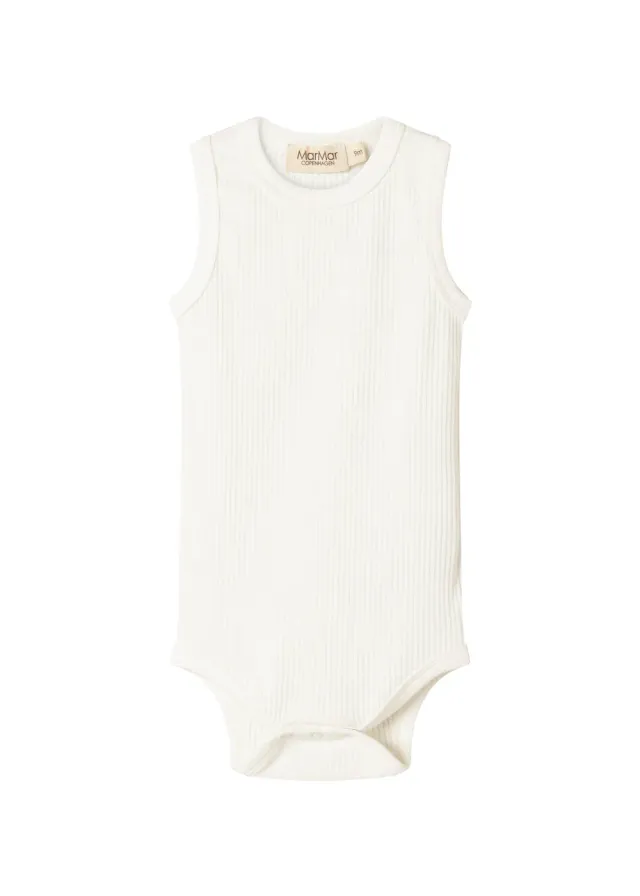 MarMar Copenhagen Body Sleeveless body Gentle White rib