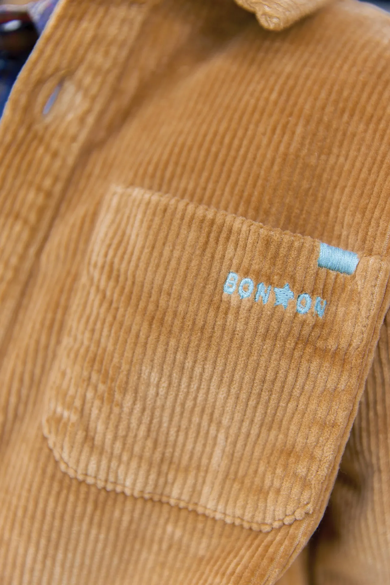 Bonton Lenny Barn overskjorte fløjl str 6A brun