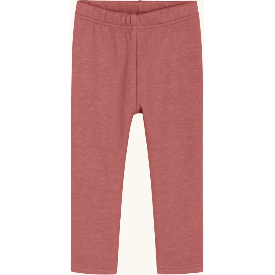 Hust & Claire Lisa Fleece leggings Dry Rose bomuld