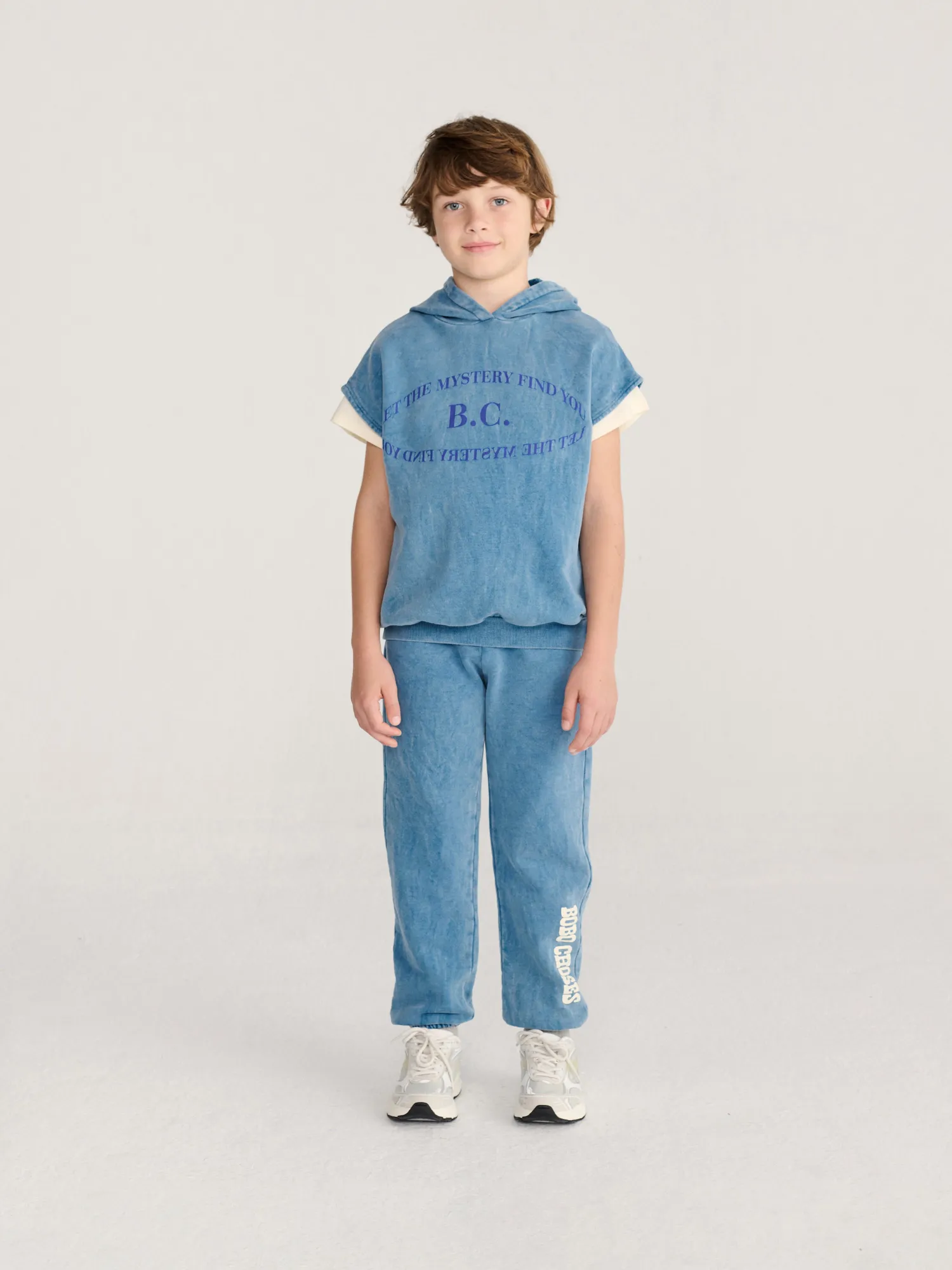 Bobo Choses Mystery BC ærmeløs hoodie blå 2-3 år