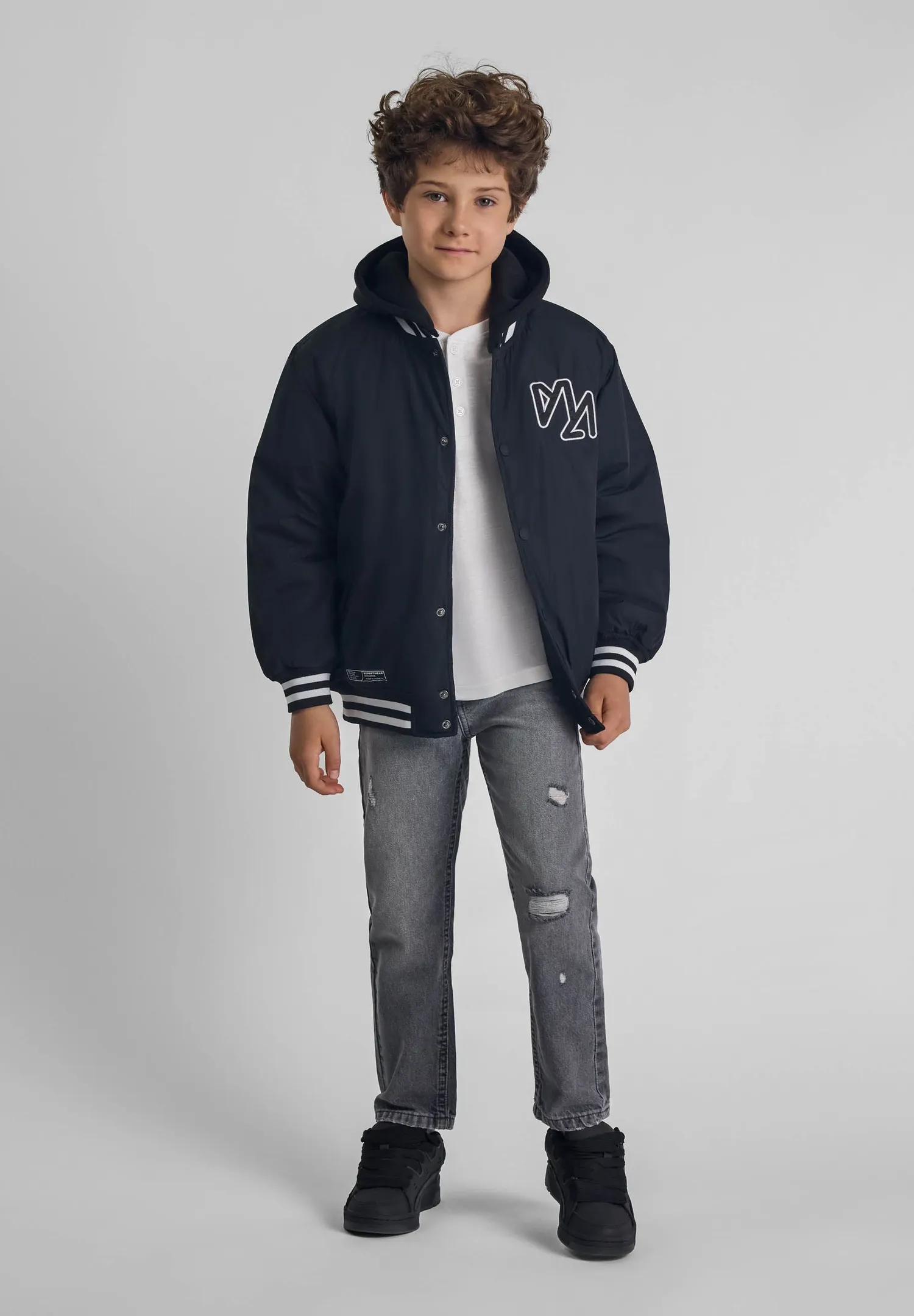 Minoti 43286 collegejakke sort bomber