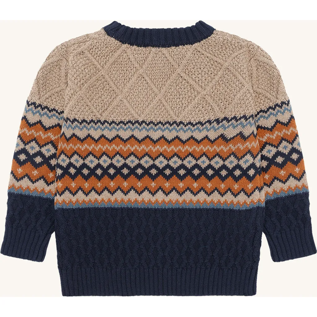 Hust & Claire HCPelle Knit pullover Biscuit øko