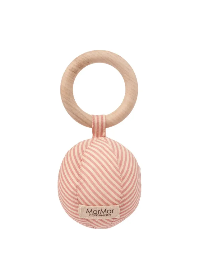 MarMar Copenhagen Baby Rattle Rangle Soft Cheek Stripe