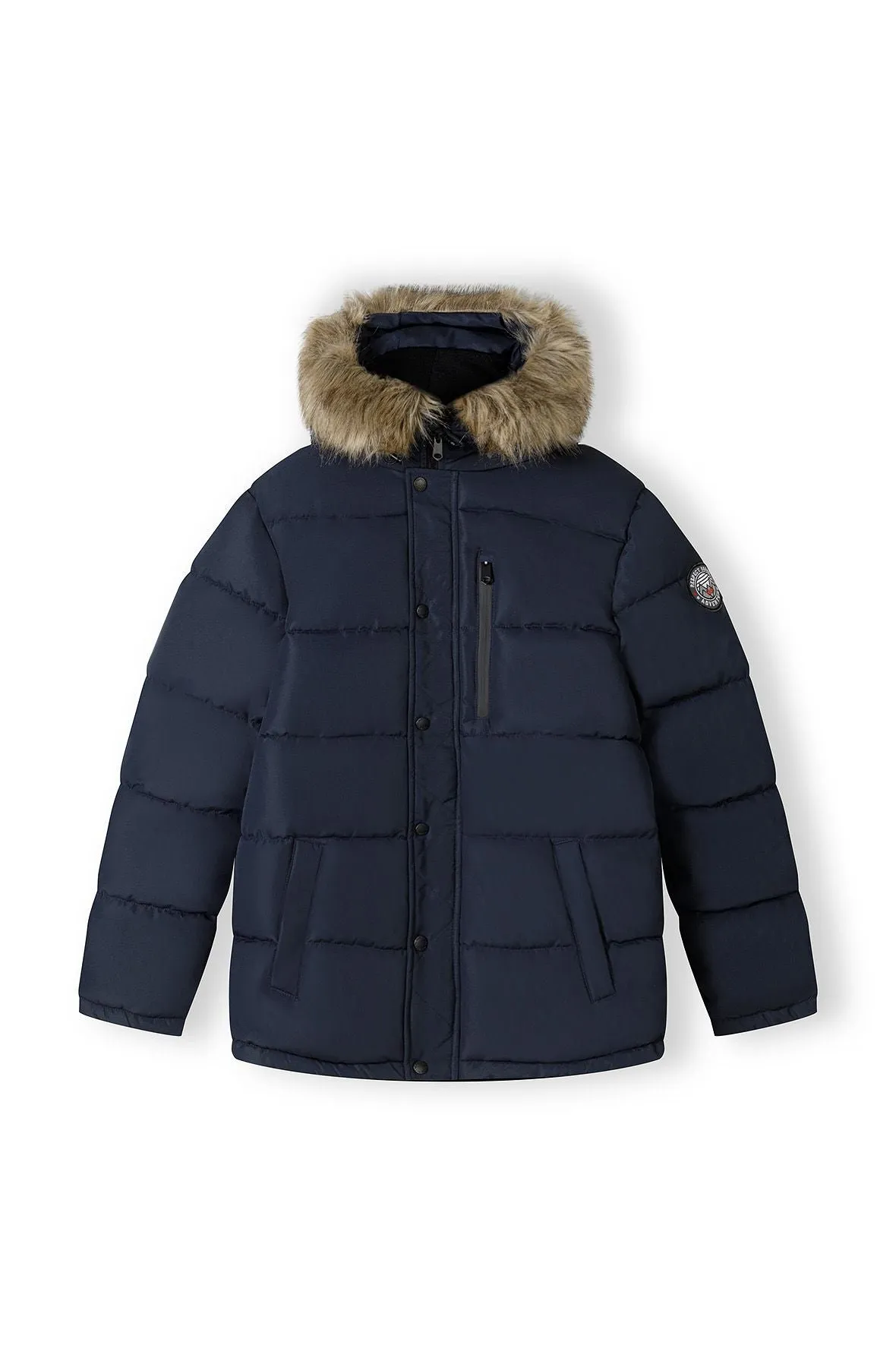 Minoti dynejakke herre marineblå polyester