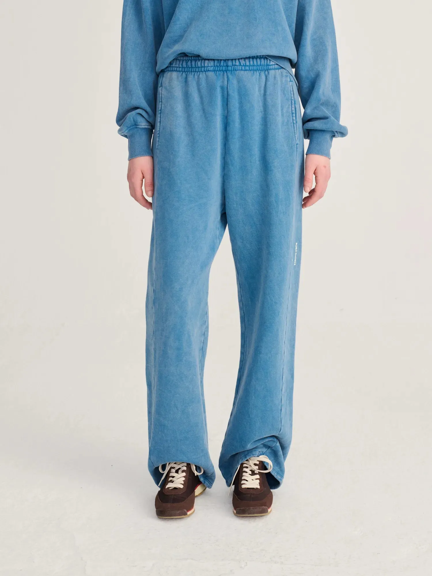 Bobo Choses Blue Pace joggingbukser blå økologisk