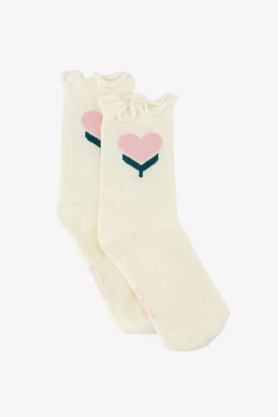 Bonton Cho7 One Love strømper hjerte bomuld