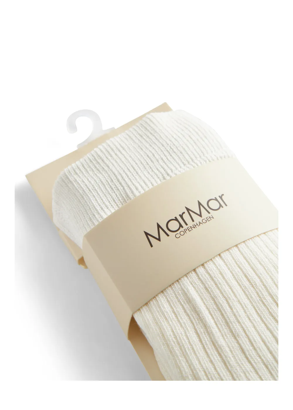 MarMar Copenhagen Tights strømpebukser Gentle White rib