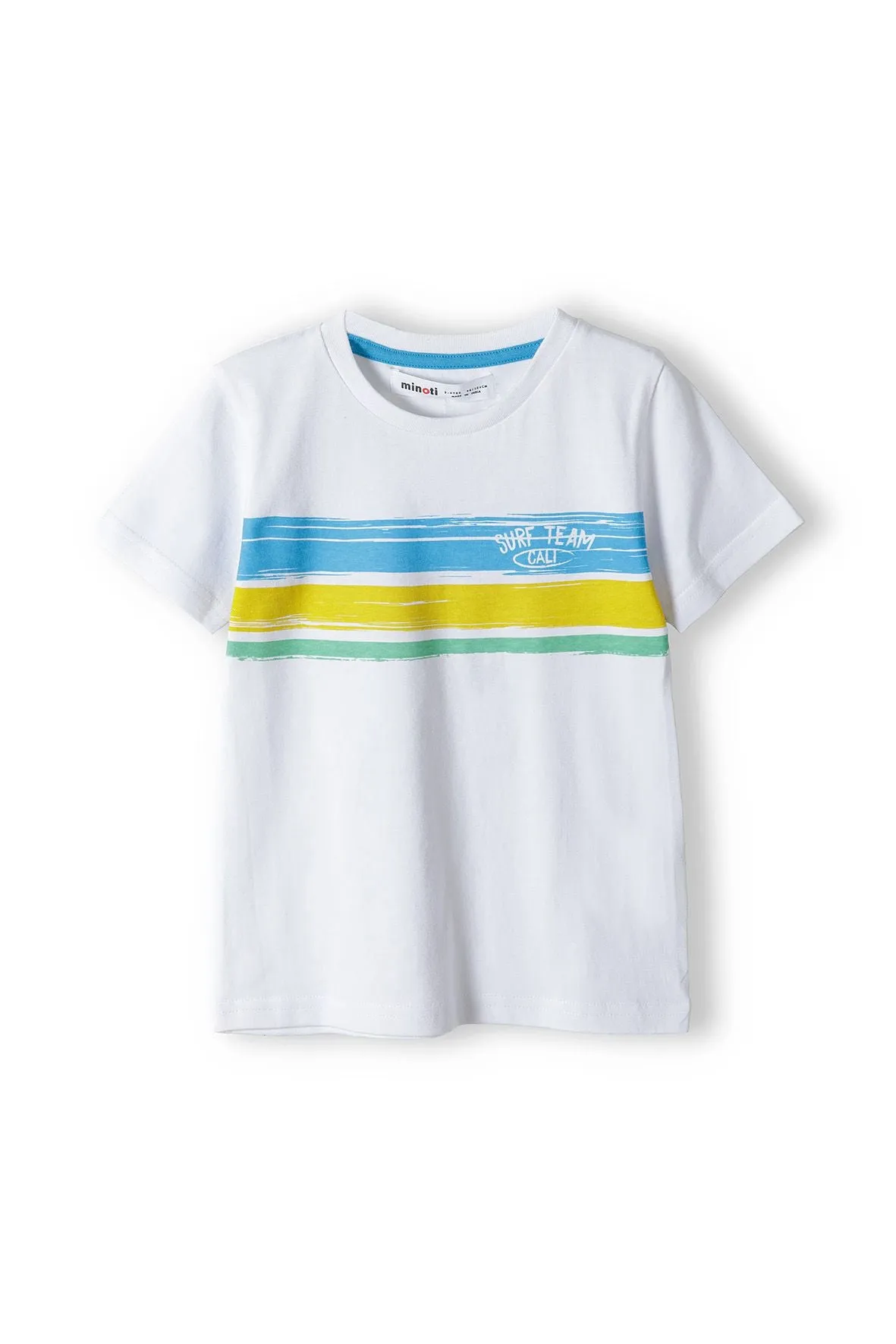 Minoti 38413 T-shirt hvid surf bomuld