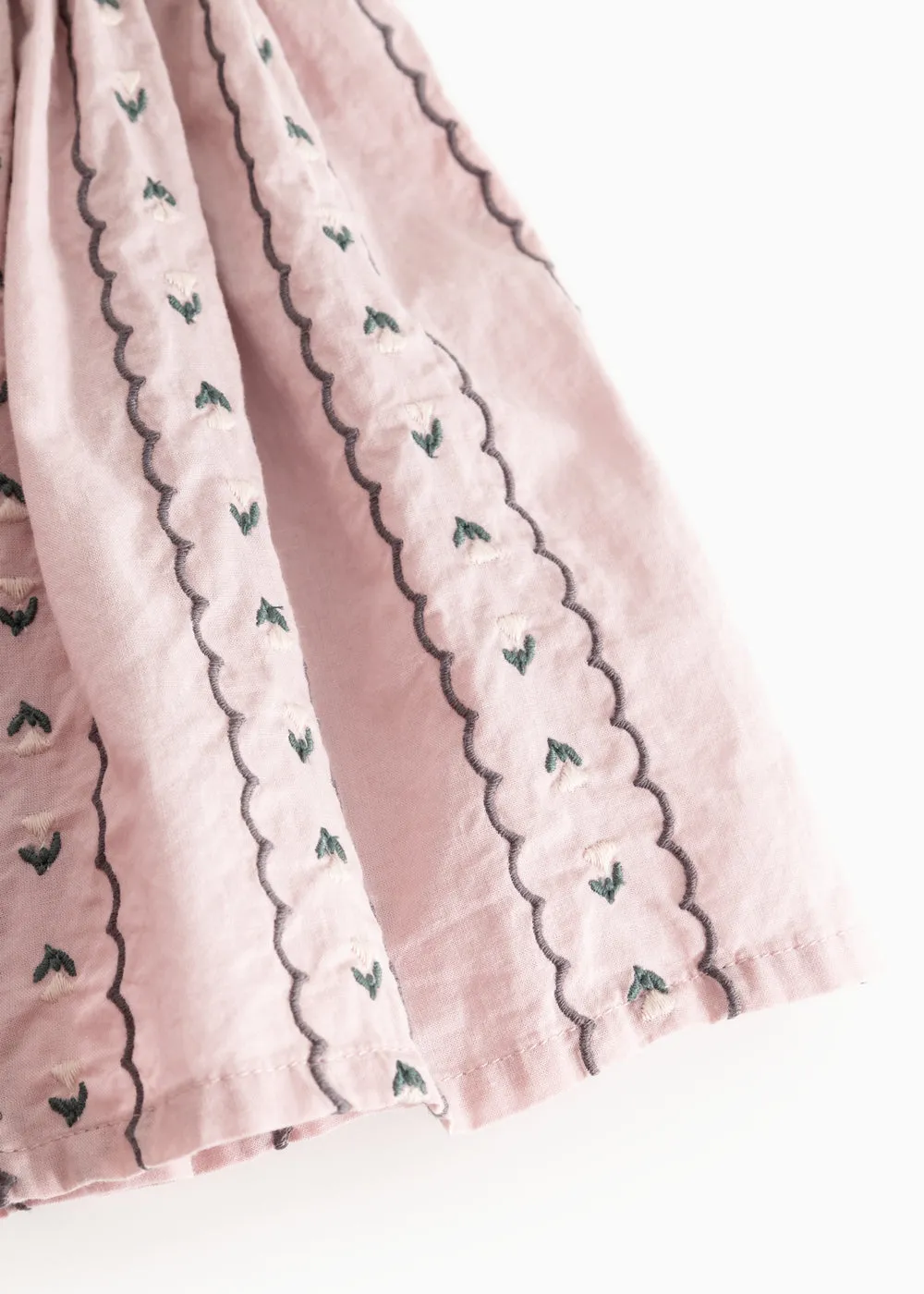 MarMar Seline nederdel Dusty Purple Bloom broderi