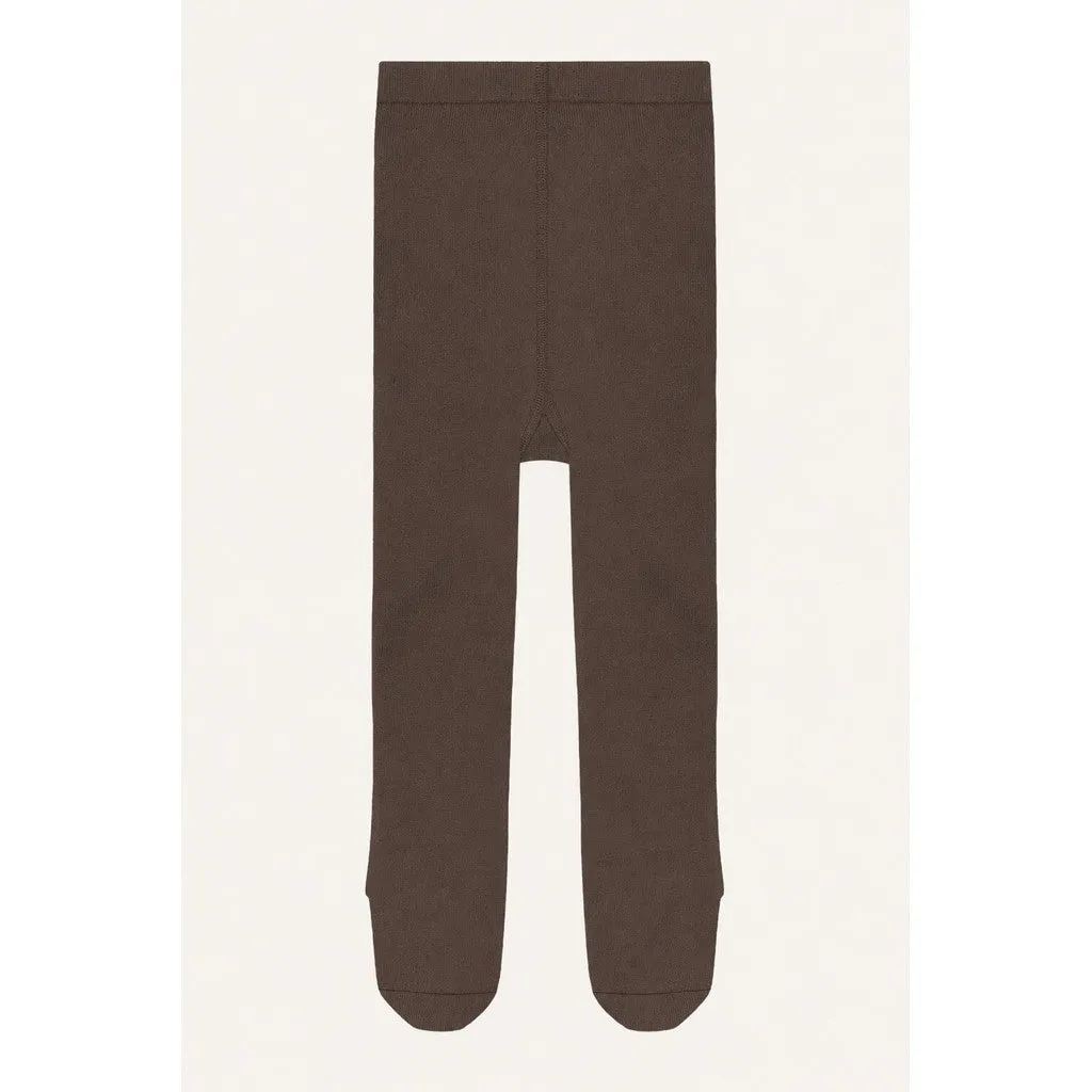 Hust & Claire Foxie Wool strømpebukser Chocolate uld