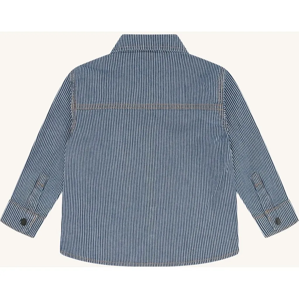 Hust & Claire Jack skjorte Blue Denim stribet