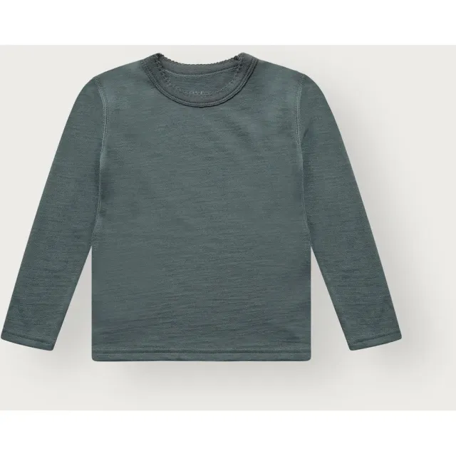 Hust & Claire Abba bluse Balsam Green uld bambus