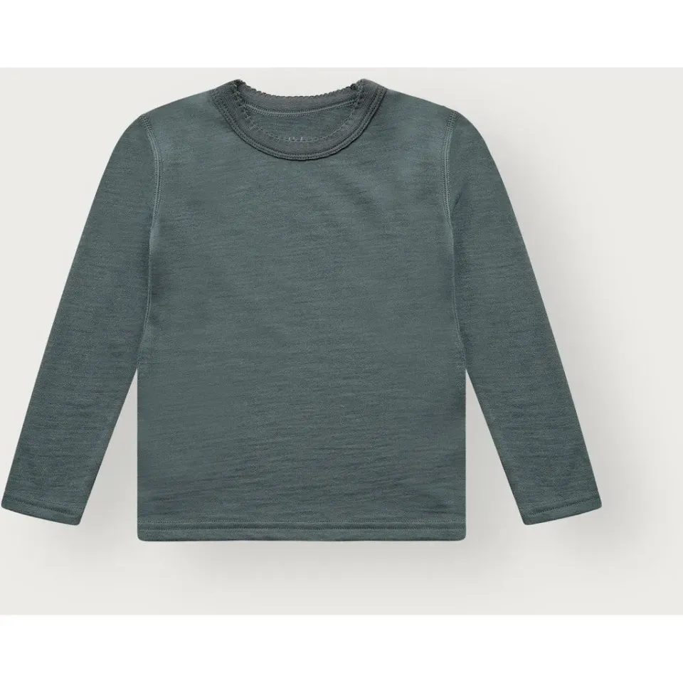 Hust & Claire Abba bluse Balsam Green uld bambus