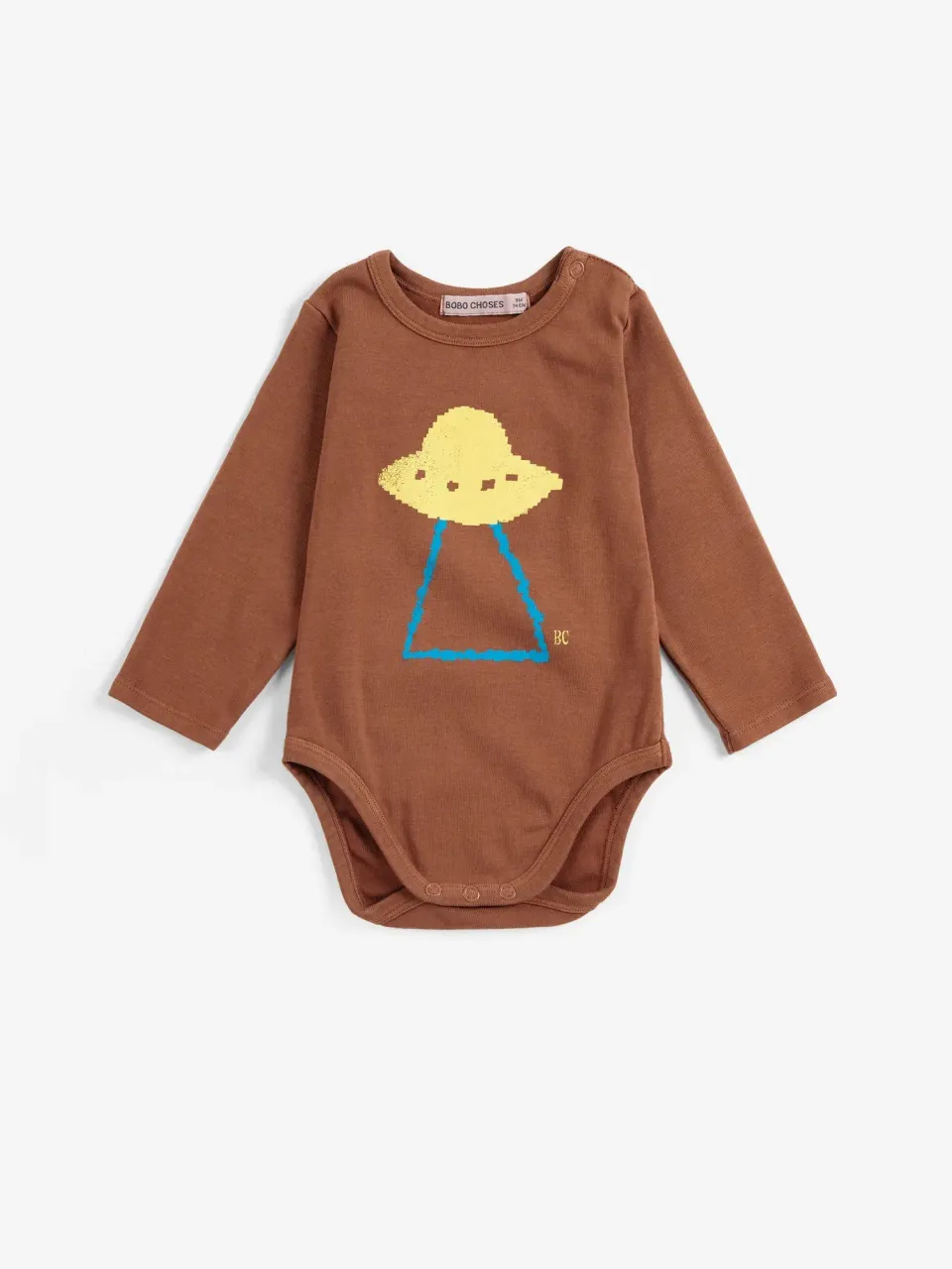 Bobo Choses Pixel Abduction body brun økologisk