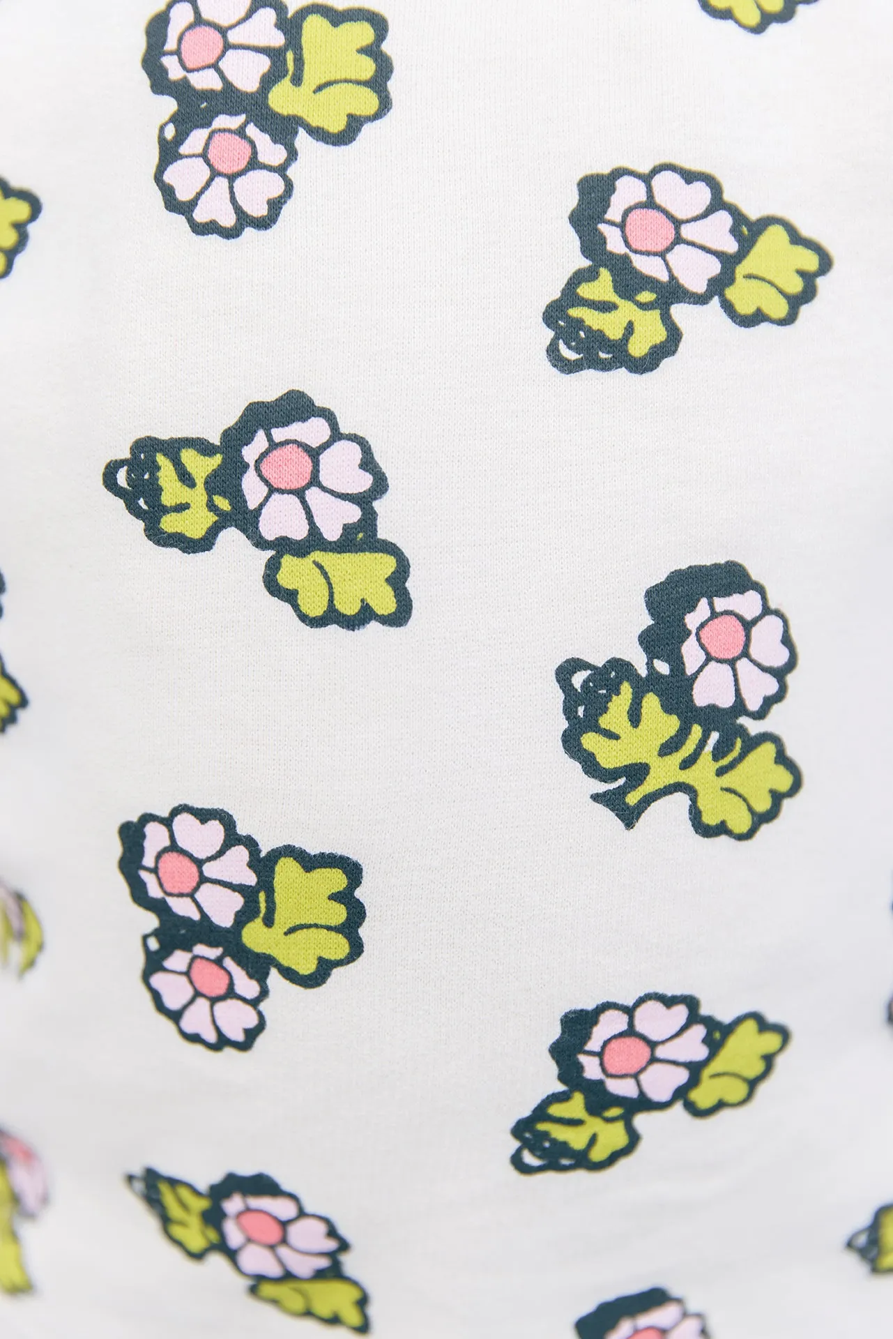 Bonton Smile Faroe sweatshirt lyserød blomst bomuld
