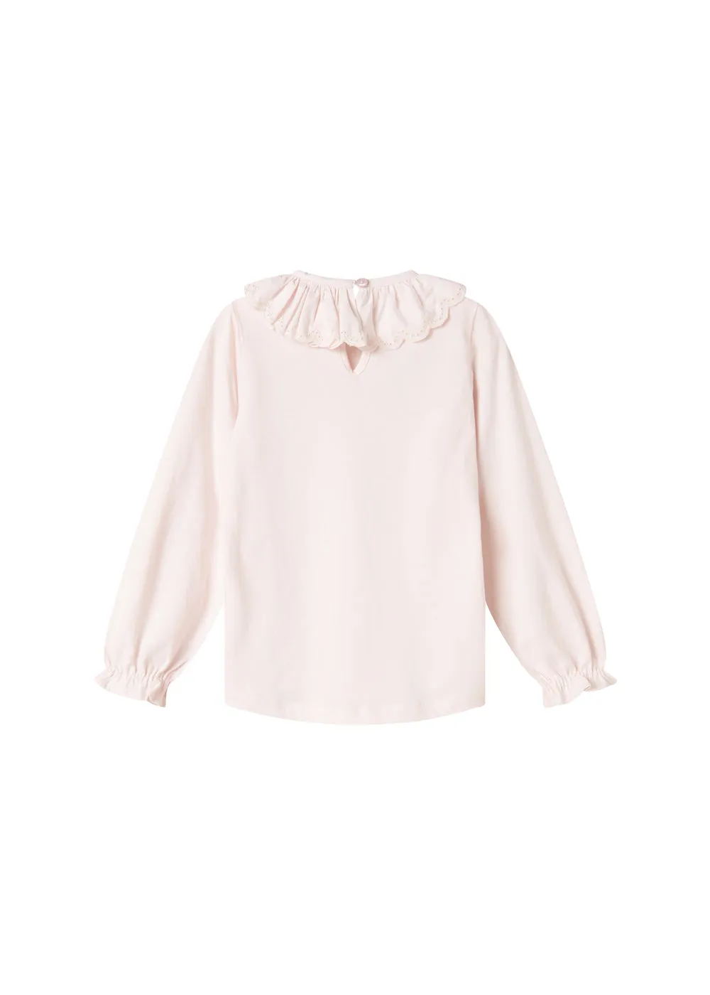 MarMar Talla Frill bluse Lilac Frost hulmønster