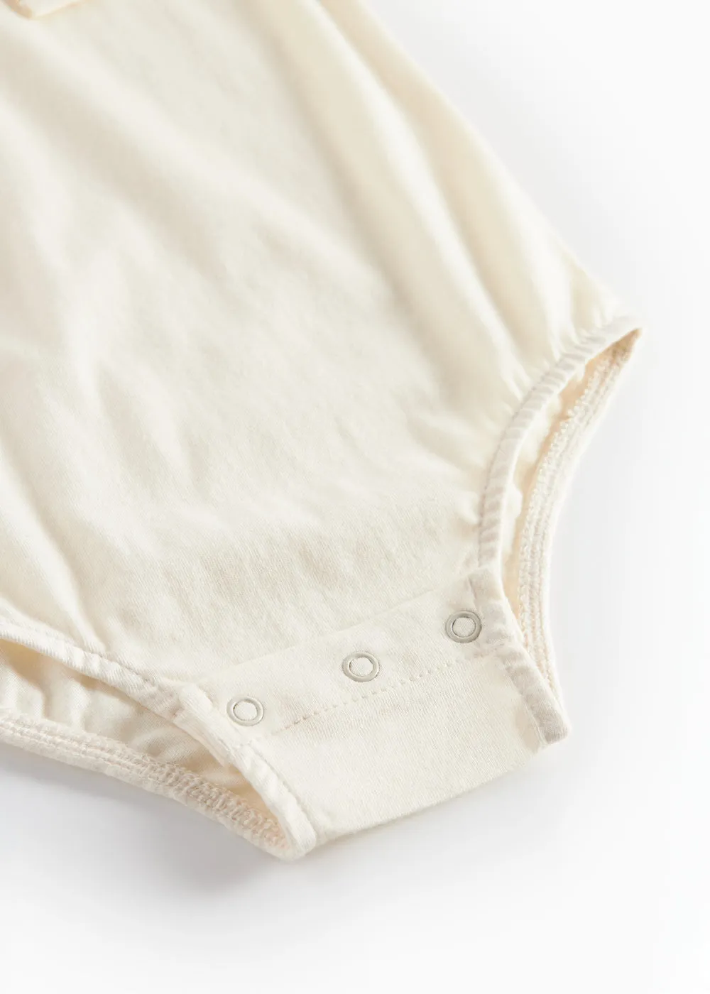 MarMar Becki bodystocking Gentle White blomster til baby