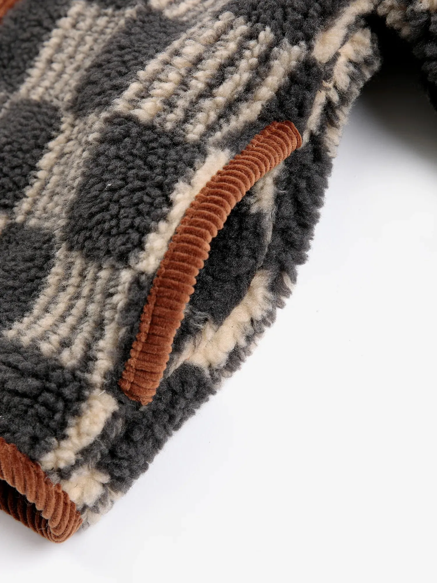 Bobo Choses Almost Moiré sheepskin jakke mørkegrå