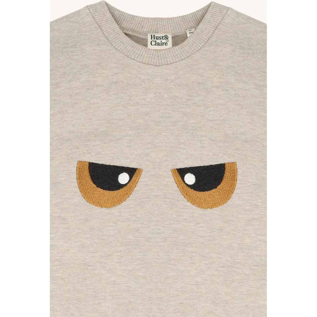 Hust & Claire Sejer Monster sweatshirt Biscuit bomuld