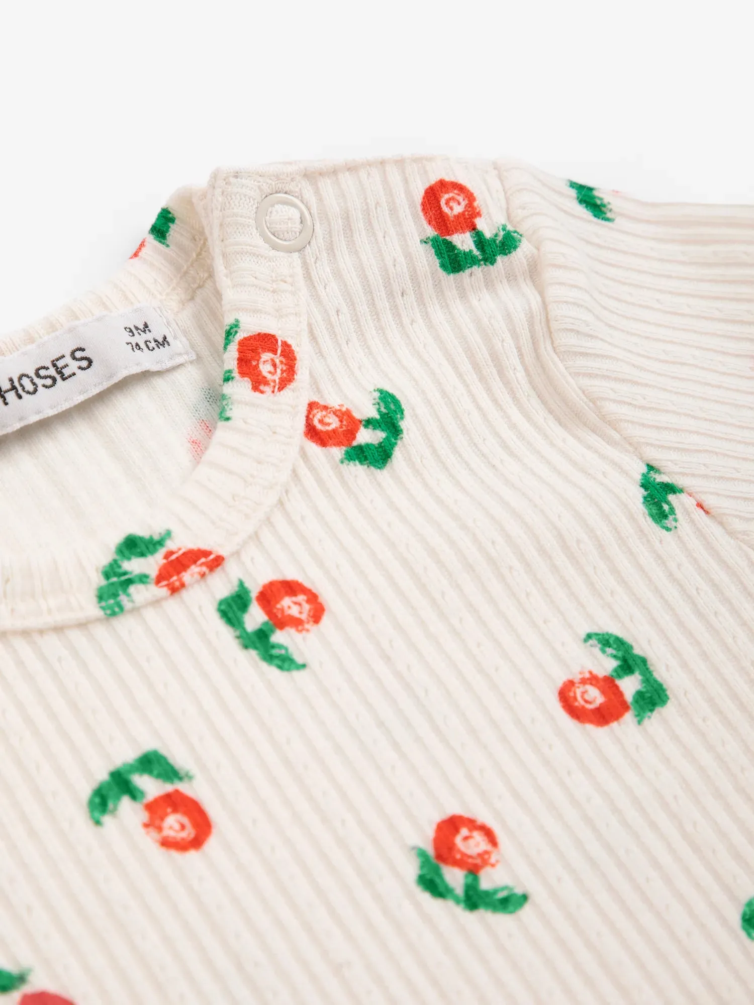 Bobo Choses Stamp Bloom T-shirt Offwhite baby bomuld