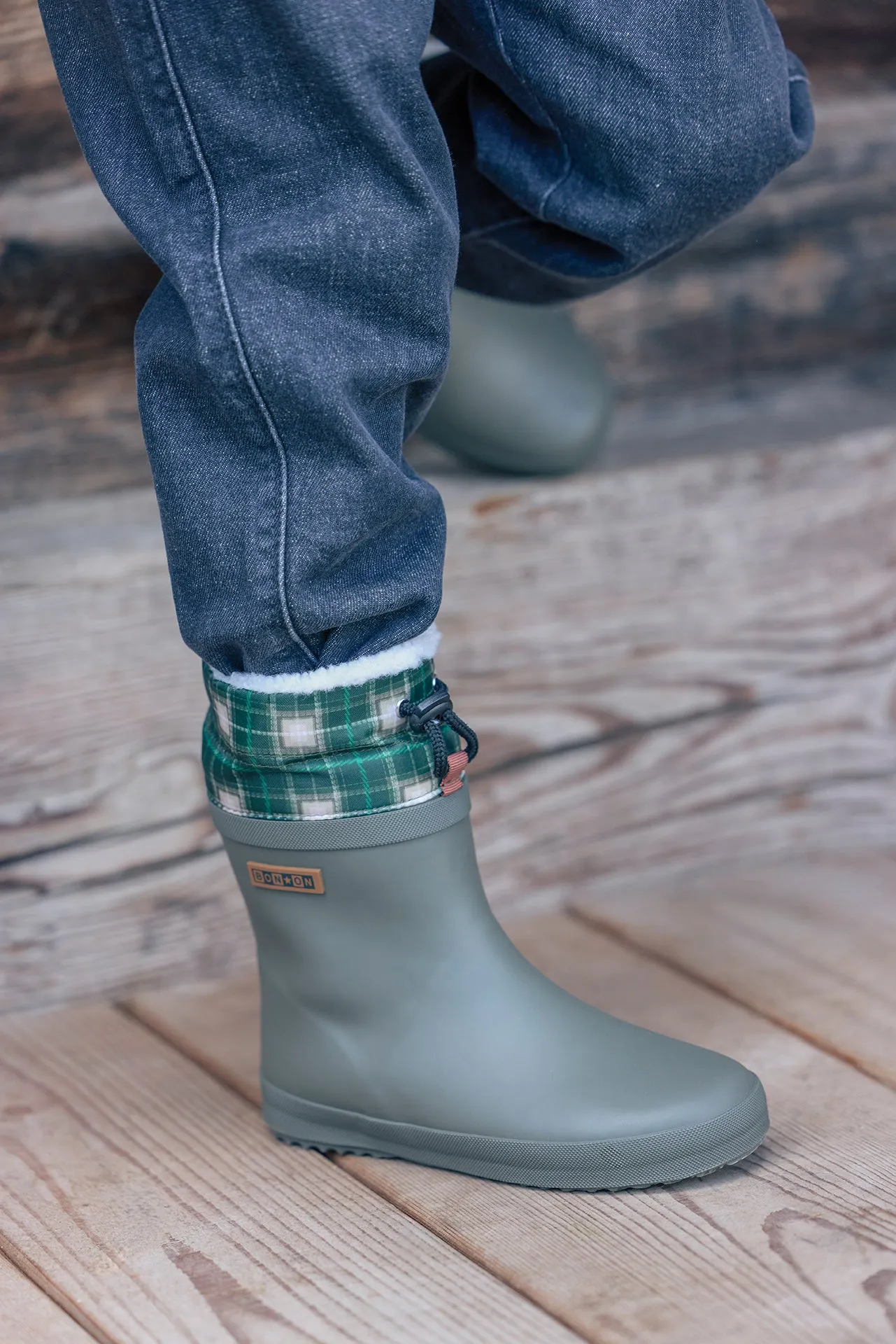 Bonton Ploc gummistøvler kaki tern 100% gummi