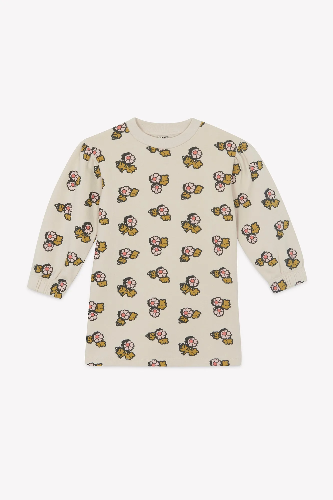 Bonton Marine Fleur Faroe sweat kjole ecru