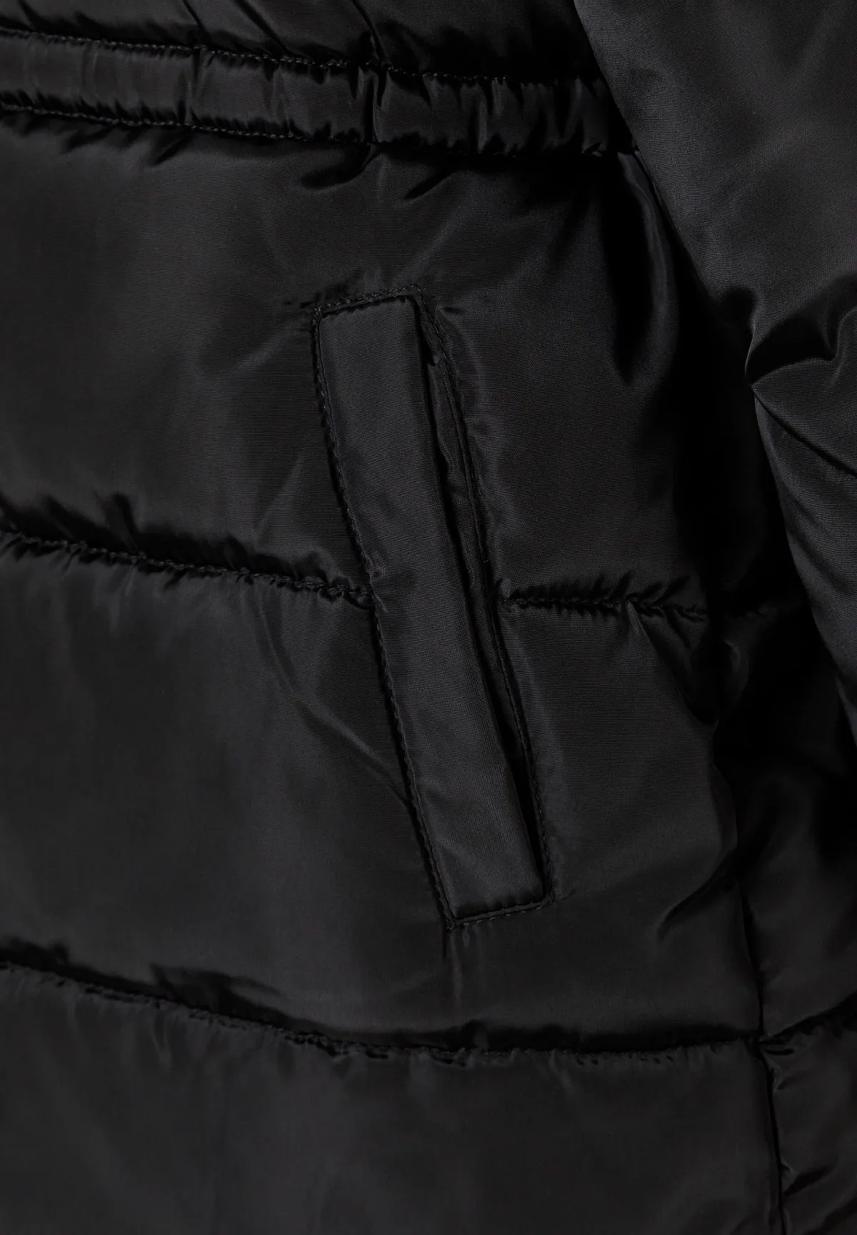 Minoti 45299 parka vinterjakke sort foret